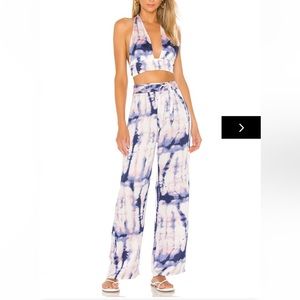 REVOLVE Superdown Nicky Pant Set Blue/Pink